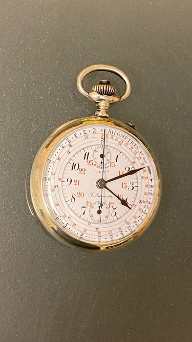 F.auricoste silver cronograph usato  