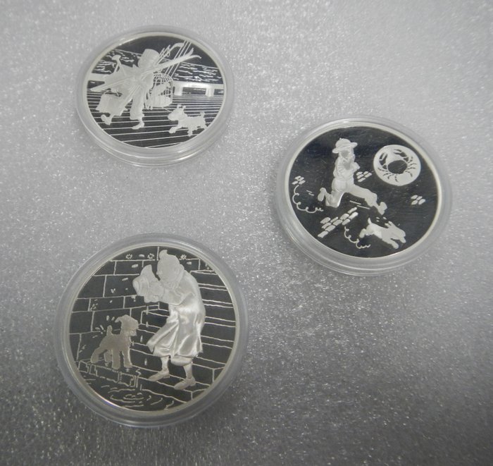 Tintin silver medals d'occasion  