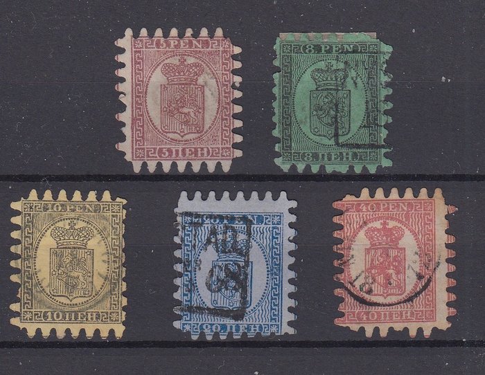 Finland 1866 perforation for sale  