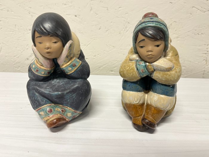 Lladró figurine eskimo usato  