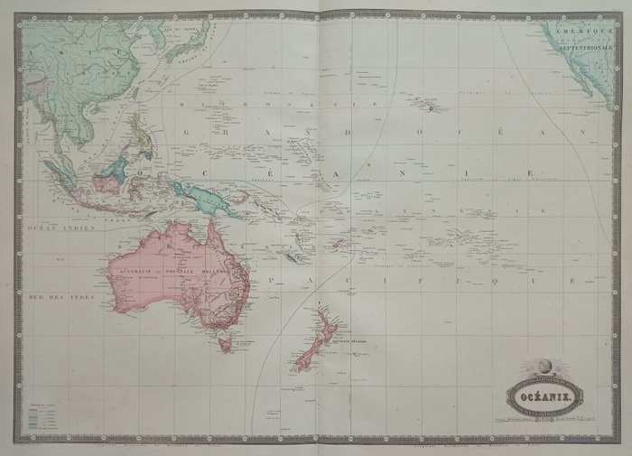 Oceania map australia d'occasion  