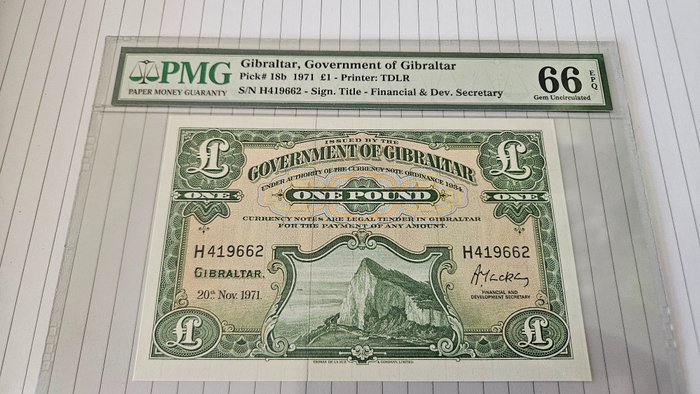 Gibraltar pound 1971 for sale  
