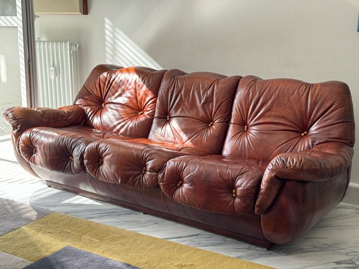 Sofa leather leather for sale  