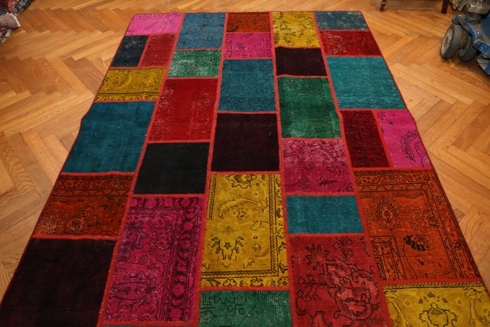 Fine patchwork persian d'occasion  