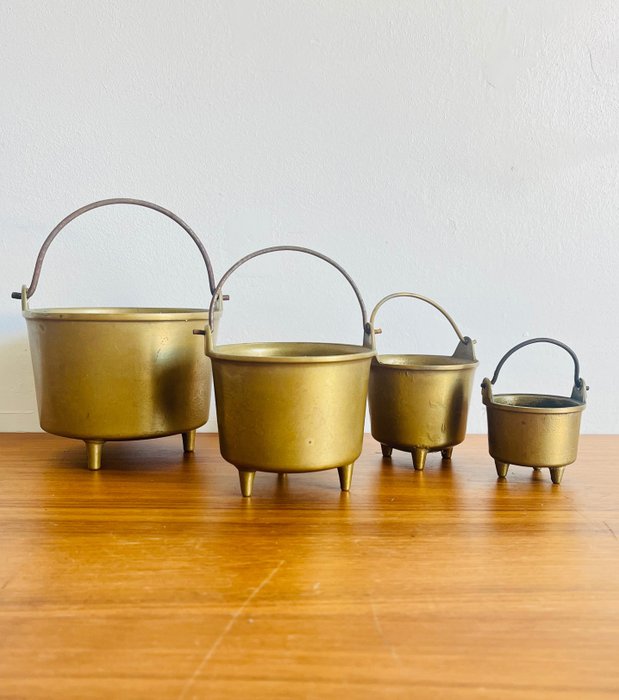 Pot brass set for sale  