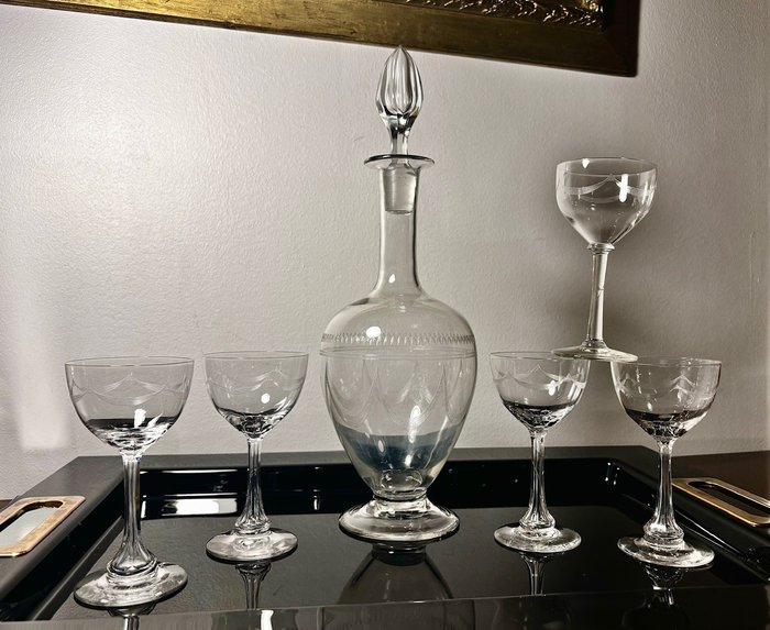 Meisenthal carafe crystal d'occasion  