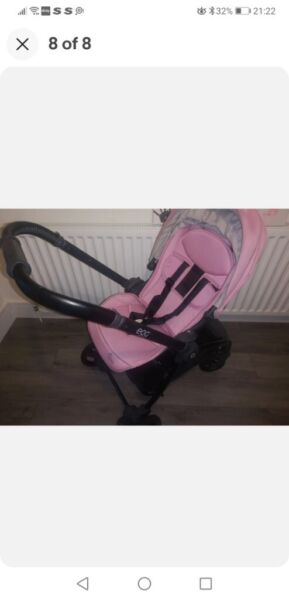 Egg quail pushchair pink, used for sale  Blaby