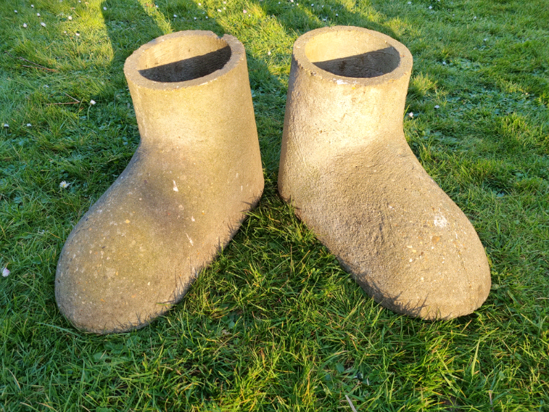 Large garden plant pot container big boots for sale  Larkfield