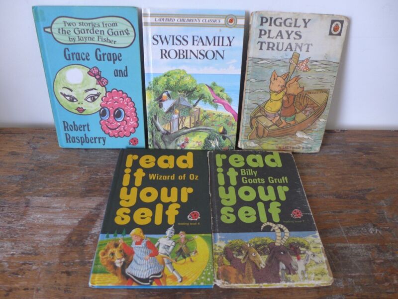 Used, FIVE collectable vintage LADYBIRD books. See titles below. for sale  Wimbledon