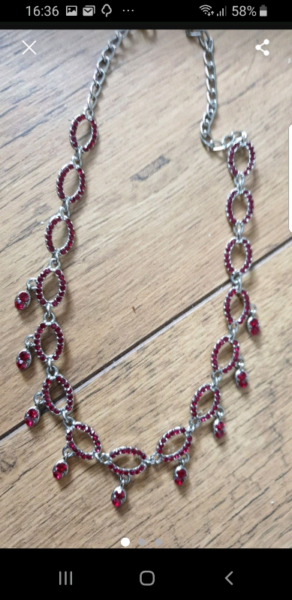 Ruby vintage necklace  for sale  Erith