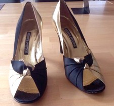 Pumps schwarz gold gebraucht kaufen  Deutschland