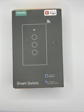 Interruptor de luz de parede inteligente MoesGo WiFi, painel de vidro, 1 gangue, branco comprar usado  Enviando para Brazil