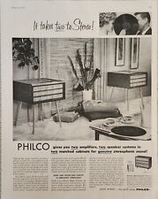 1958 Philco sistema de alto-falante vintage anúncio 13 x 10 som estereofônico comprar usado  Enviando para Brazil