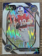 2024 SELECT PRIZM WHITE SHOCK CLUB LEVEL DRAKE MAYE ROOKIE #218 SN# 040/199 comprar usado  Enviando para Brazil