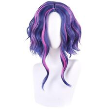 Peruca cosplay anime Lady Nagant para My Hero Academia roxa curta ondulada cabelo encaracolado comprar usado  Enviando para Brazil