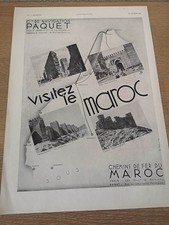 Advertising 1933 moroccan d'occasion  Expédié en Belgium