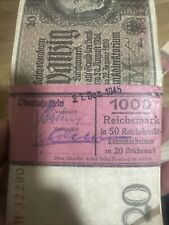 Riginal reichsmark banknotenb� gebraucht kaufen  Wiesbaden