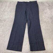 Calça social Tailor's Bench masculina tamanho 38x32 azul marinho frente plana bolso de lã, usado comprar usado  Enviando para Brazil