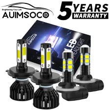 Farol combo LED alto/baixo + lâmpadas de neblina 6000K para Hyundai Tucson 2005-2009 comprar usado  Enviando para Brazil