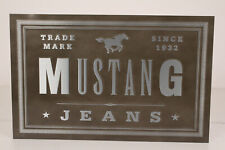 Mustang jeans werbeschild gebraucht kaufen  Untersiemau