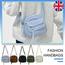 Bolsa de ombro feminina versátil pequena quadrada multicamada bolsa de trabalho de viagem macia, usado comprar usado  Enviando para Brazil