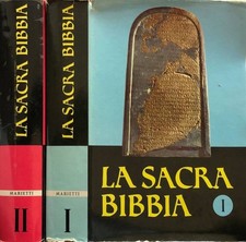 Sacra bibbia. vecchio usato  Italia
