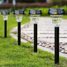Pacote com 12 luzes solares LANSGARINE, LT09-12 89835, aço inoxidável/preto comprar usado  Enviando para Brazil