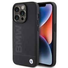 Etui na telefon komórkowy Case iPhone 15 Pro Max BMW skóra naturalna czarne logo metal, używany na sprzedaż  Wysyłka do Poland