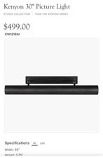 Luz de imagem Visual Comfort Kenyon ferro envelhecido 30” comprar usado  Enviando para Brazil