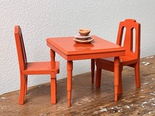 Cadeiras de mesa Strombecker vintage década de 1930 móveis de madeira para casa de bonecas escala 1:12 comprar usado  Enviando para Brazil