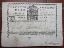 Certificato reliquia san usato  Jesi