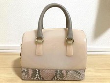 Bolsa de mão feminina FURLA Candy rosa usada do Japão, usado comprar usado  Enviando para Brazil