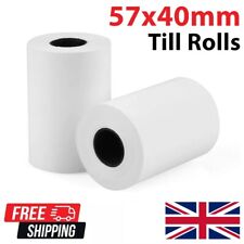 105 rolos 57x40 rolos térmicos caixa cartão de crédito máquina recibo papel até rolo comprar usado  Enviando para Brazil