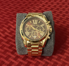 Michael Kors | Relógio feminino unissex cronógrafo Bradshaw MK5502 | Dourado | MZZ7, usado comprar usado  Enviando para Brazil