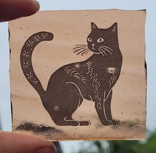 Stained glass cat for sale  BATTLE