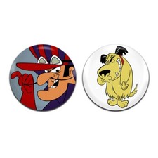 2x Emblemas de Botão Wacky Races Dick Dastardly Mutley Retro 25mm/1 Polegada D Pin comprar usado  Enviando para Brazil