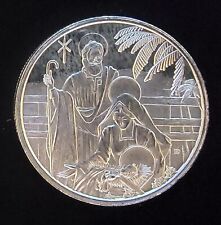 1994 Natal Jesus Manjedoura Nascimento Bullion-999 Prata 1 Oz Arte Moeda Redonda comprar usado  Enviando para Brazil