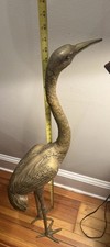 Tall brass heron for sale  Stratford
