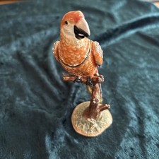 Jewelled enamelled parrot for sale  LINGFIELD