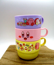 Używany, Kirby OSK kubki 3szt różowo-żółty fioletowy Made in JAPAN na sprzedaż Używany, Kirby OSK kubki 3szt różowo-żółty fioletowy Made in JAPAN na sprzedaż  Wysyłka do Poland