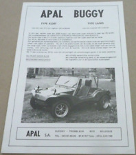 Buggy apal brochure d'occasion  Libourne