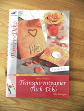 Transparentpapier tisch deko gebraucht kaufen  Hof