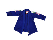 Revgear Brazilian Jiu-jitsu brasileiro Jiujitsu Gi Kid's Top Azul M1 Bandeiras comprar usado  Enviando para Brazil