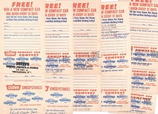 LOTE DE CARTÕES POSTAIS: 11 NEW JERSEY - RED BANK NJ - CONCURSO DE CARROS COMPACTOS COROA - 1960 comprar usado  Enviando para Brazil
