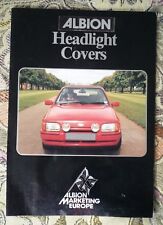 Usado, Folheto de capas de faróis ALBION - FORD ESCORT XR3i (XR3 FIESTA GRANADA RS) comprar usado  Enviando para Brazil