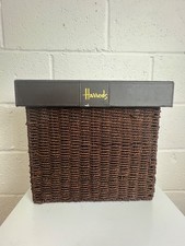Harrods brown wicker for sale  SLOUGH