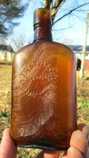 Nice amber flask for sale  Hillsboro