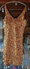 Robe sequins dorée d'occasion  Asfeld