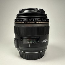 Lente Canon EF-S 60mm f/2.8 AF USM - Vidro minúsculo - Corpo limpo comprar usado  Enviando para Brazil