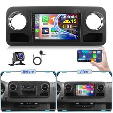 Rádio estéreo 2+64GB Android 15 Carplay para Mercedes Benz Sprinter 2500 2019-2023 comprar usado  Enviando para Brazil